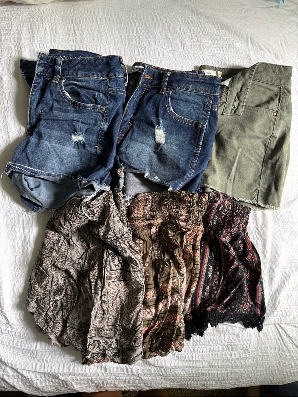 Assorted Lot Bundle Shorts Skirt Denim